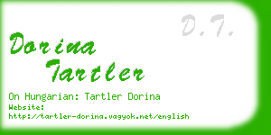 dorina tartler business card